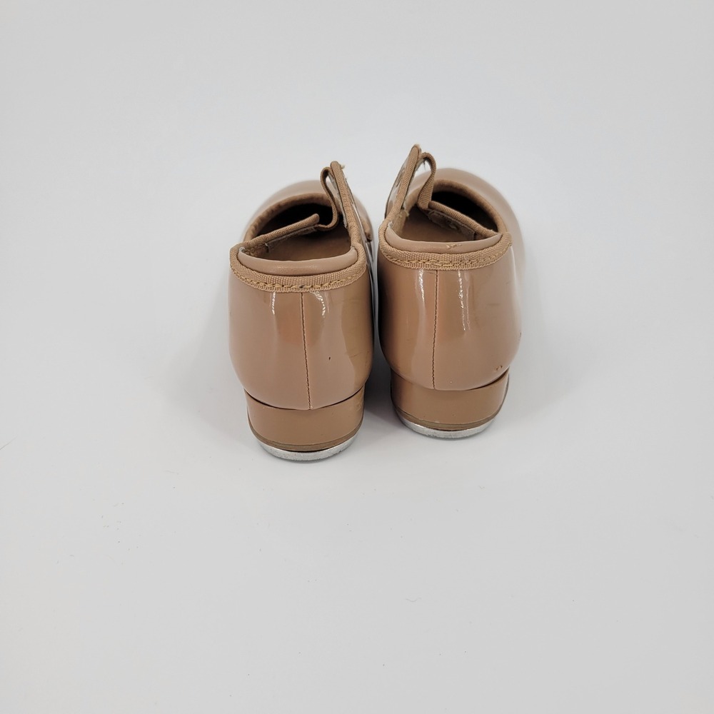Weissman Tap Shoes Kids 11C Tan Patent Leather W600 Dance Shoes Dancewear - Picture 4 of 10